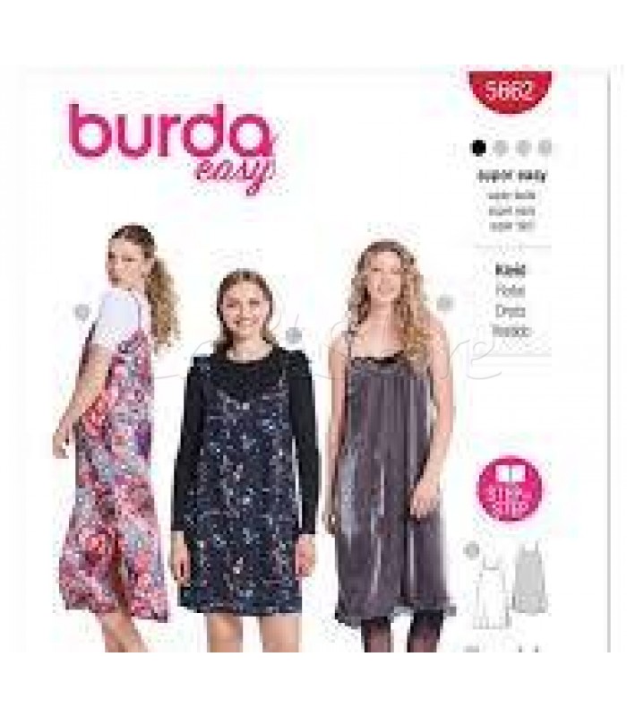 Burda πατρόν  φόρεμα 5662